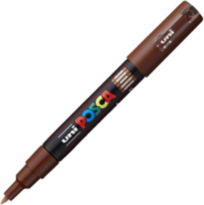 Marker UNI PC-1M 0. 7 mm, maro, Posca