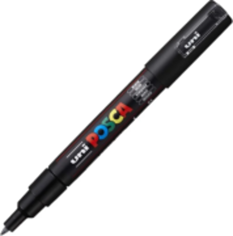 Marker UNI PC-1M 0. 7 mm, negru, Posca