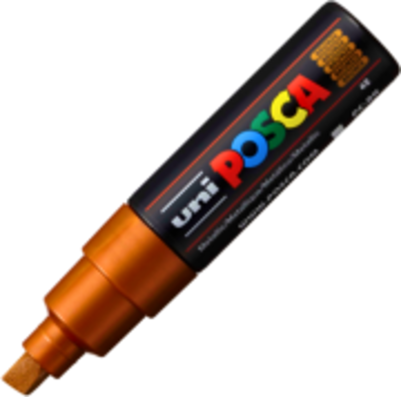 Marker UNI PC-8K 8. 0 mm, varf tesit, bronz, Posca