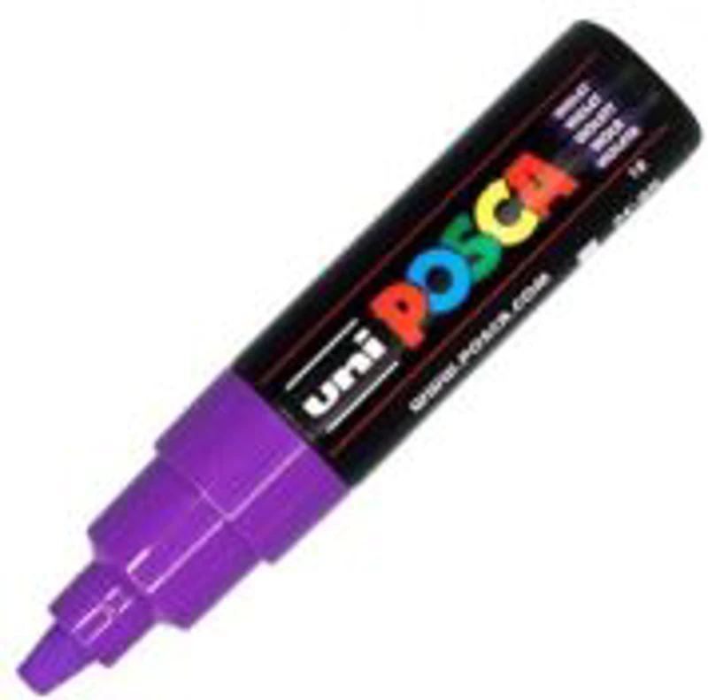 Marker UNI PC-8K 8. 0 mm, varf tesit, violet, Posca