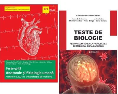 Pachet Admitere la facultatile de medicina dupa manualul Barron's. Teste grila de Anatomie si fiziologie umana - Alexandru Mihai Antohi, Lorela Carada
