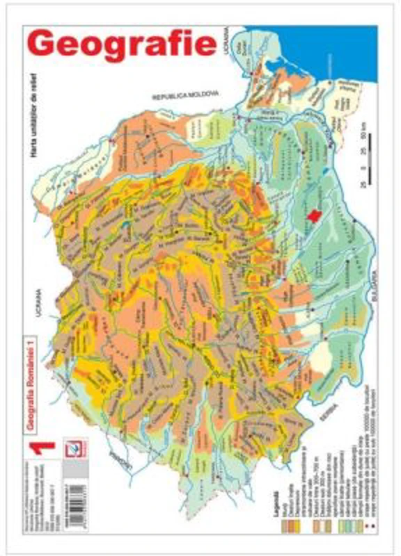 Harta Geografia Romaniei 1 - Cristina Moldovan