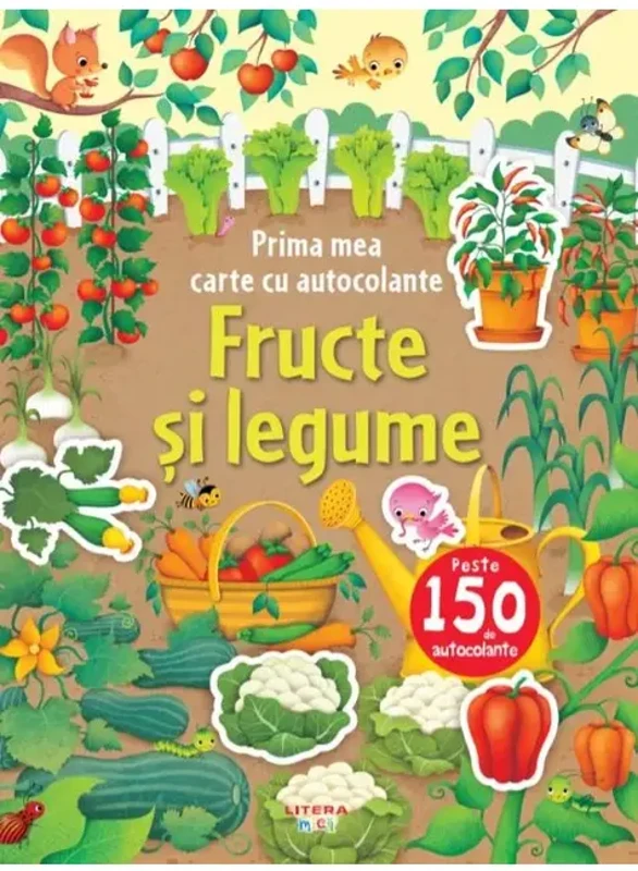 Prima mea carte cu autocolante. Fructe si legume