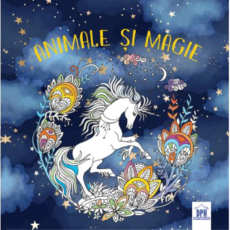 Animale si magie. Carte de colorat, terapie prin desen
