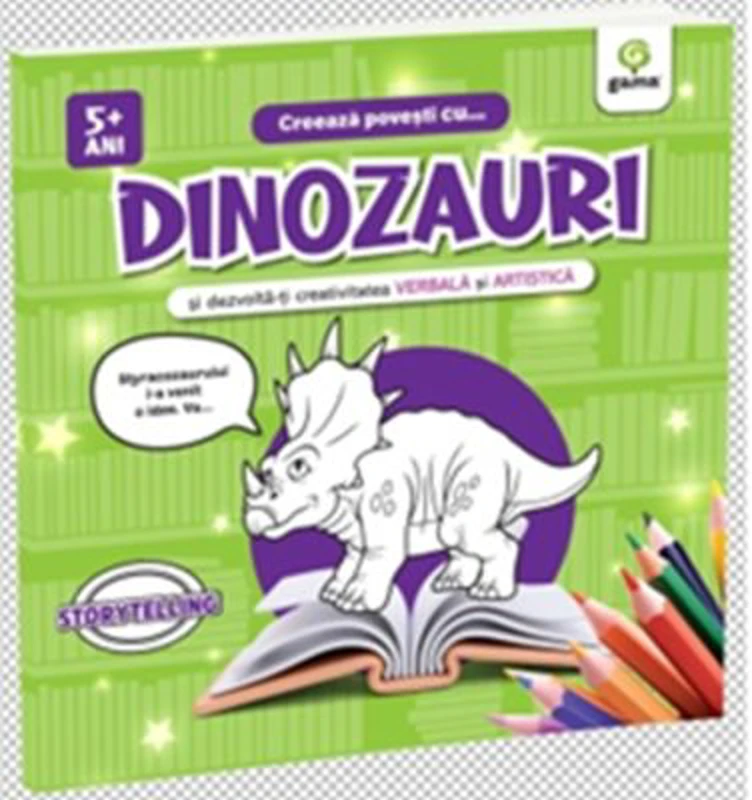 Creeaza povesti cu... Dinozauri si dezvolta-ti creativitatea verbala si artistica