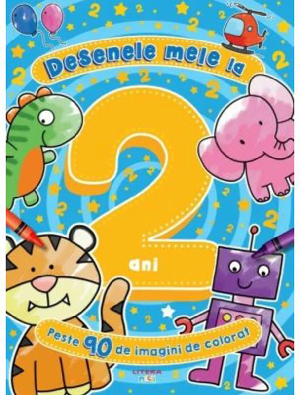 Desenele mele la 2 ani. Peste 90 de imagini de colorat - Hannah Wood