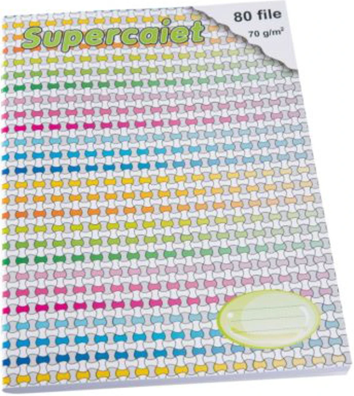 Super caiet foaie velina A4, 80 file, Casa Tipografica