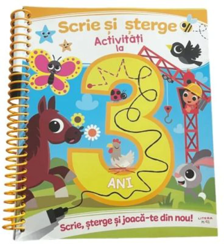 Scrie si sterge. Activitati la 3 ani