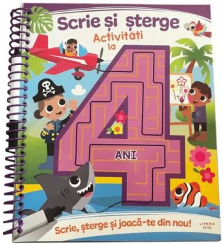 Scrie si sterge. Activitati la 4 ani