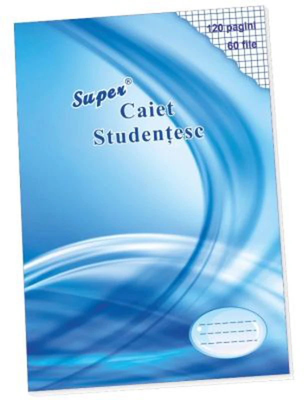 Super caiet matematica A4, 60 file, albastru, Casa Tipografica