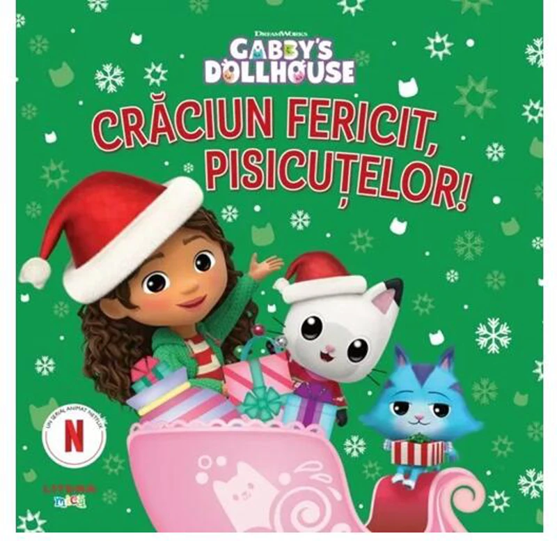 Gabby's Dollhouse. Crăciun fericit, pisicuțelor! - Paperback - *** - Litera mică