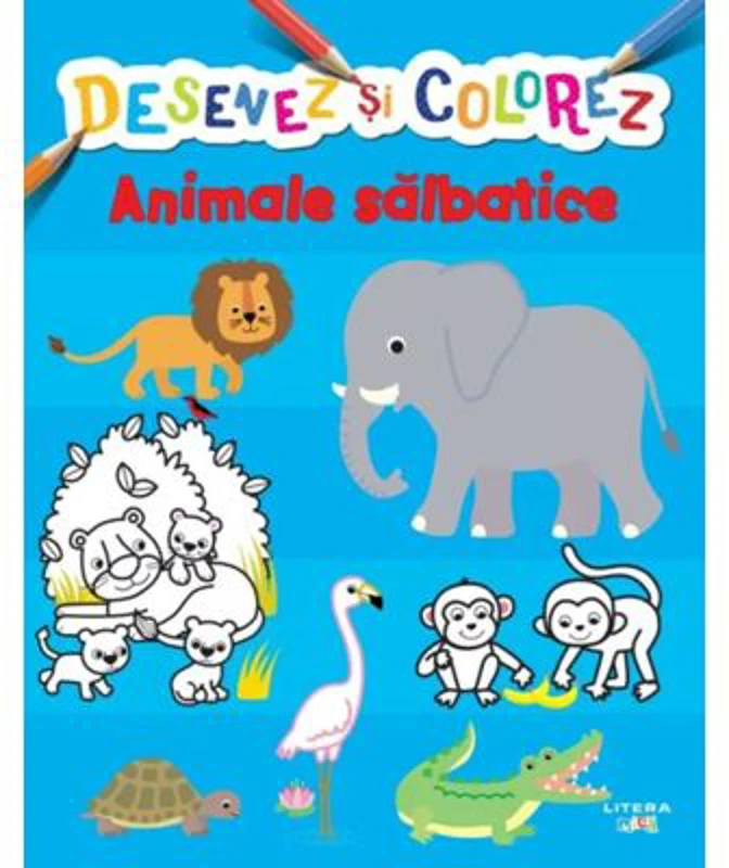 Desenez si colorez. Animale salbatice
