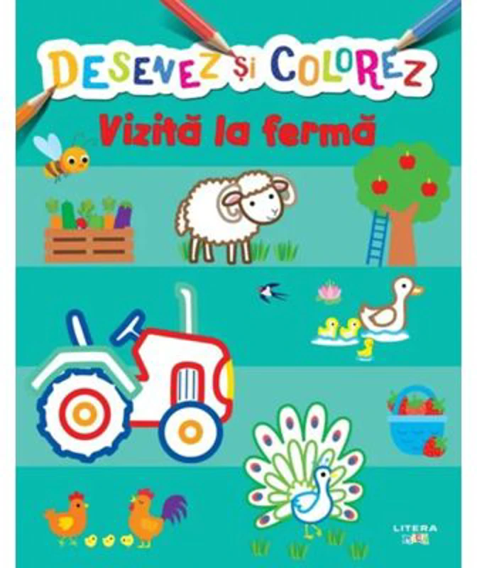 Desenez si colorez. Vizita la ferma