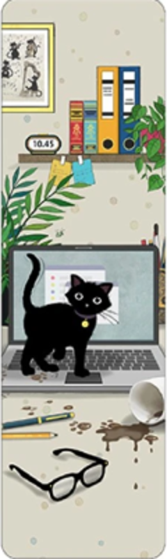 Semn de carte Chaton Bureau, Kiub