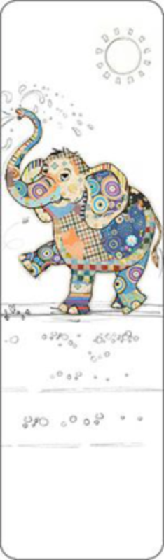 Semn de carte Bug Art Elephant, Kiub