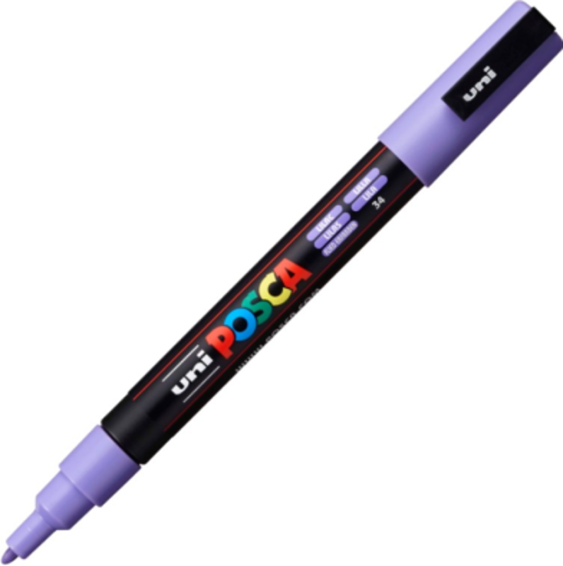 Marker UNI PC-3M 0. 9-1. 3 mm, mov liliac, Posca (M1432)