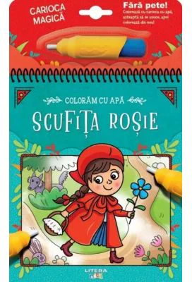 Coloram cu apa. Scufita rosie