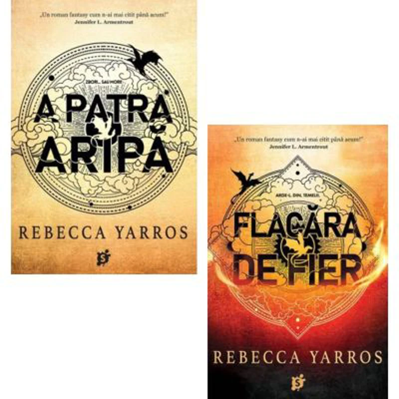 Pachet A patra aripa, Flacara de fier - Rebecca Yarros