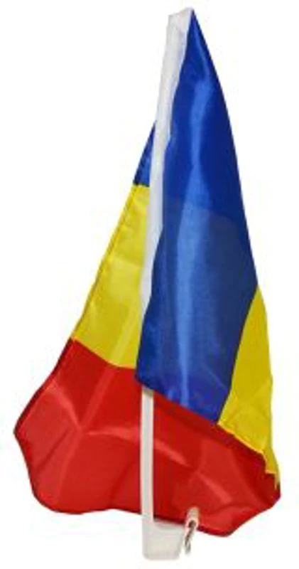 Steag Auto, cu Suport Plastic, Romania, 30x45 cm
