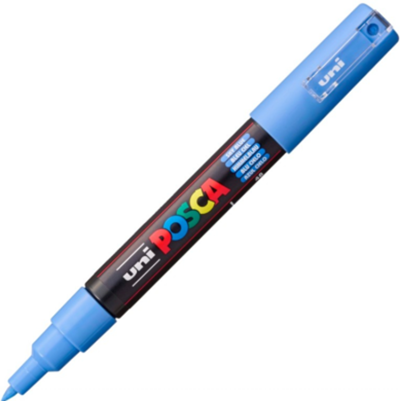 Marker UNI PC-1M 0. 7 mm, sky blue, Posca