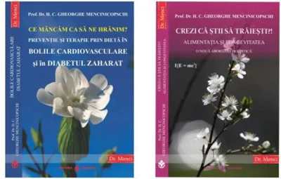 Pachet format din 2 titluri Ce mancam ca sa ne hranim?, Crezi ca stii sa traiesti?! - Dr. Gheorghe Mencinicopschi