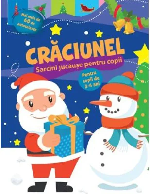 Craciunel. Sarcini jucause pentru copii 3-4 ani