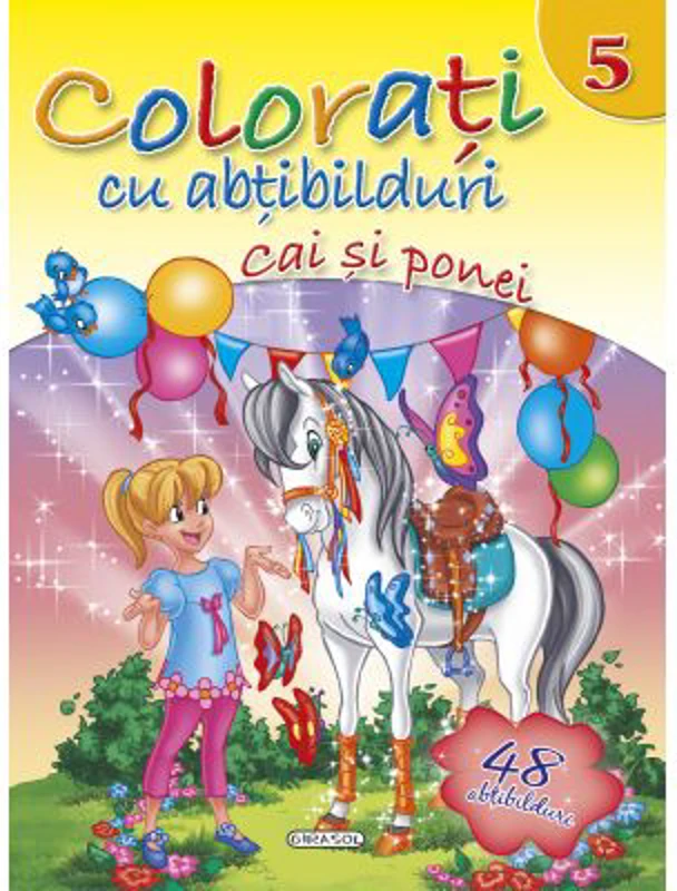 Colorati cu abtibilduri 5 - Cai si ponei