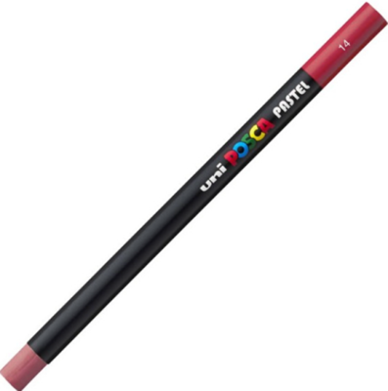 Creion pastel uleios Posca KPA-100, rosu inchis, Posca (P3273)