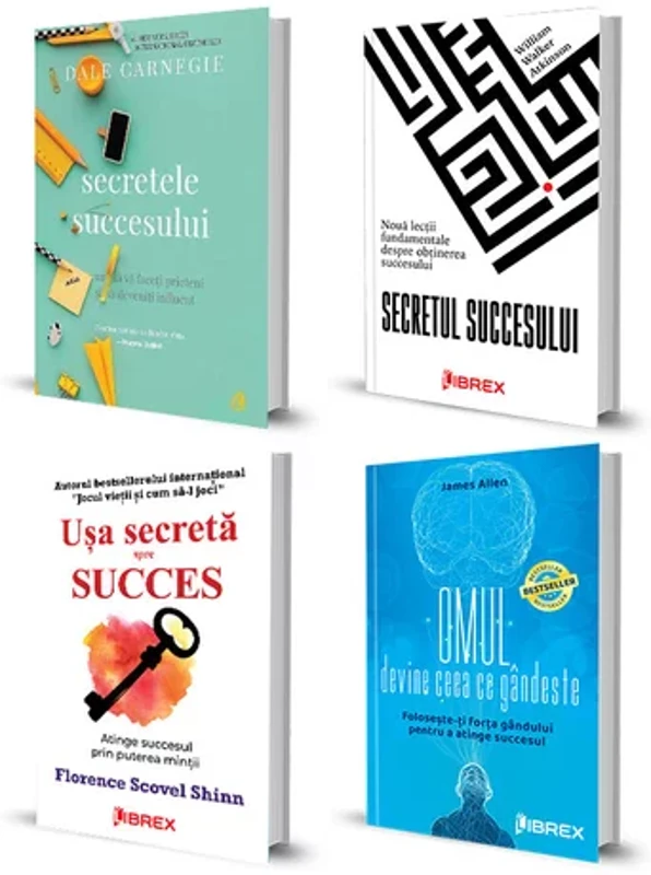 Pachet Secretele succesului. Set 4 carti