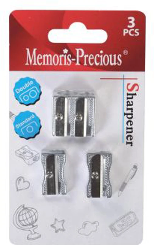 Set ascutitori Memoris-Precious, 2 simple, 1 dubla, 3 bucati