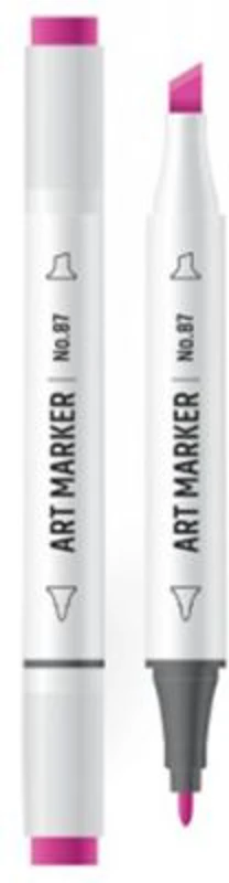 Marker cu 2 capete, 6mm/3mm, roz - S-COOL