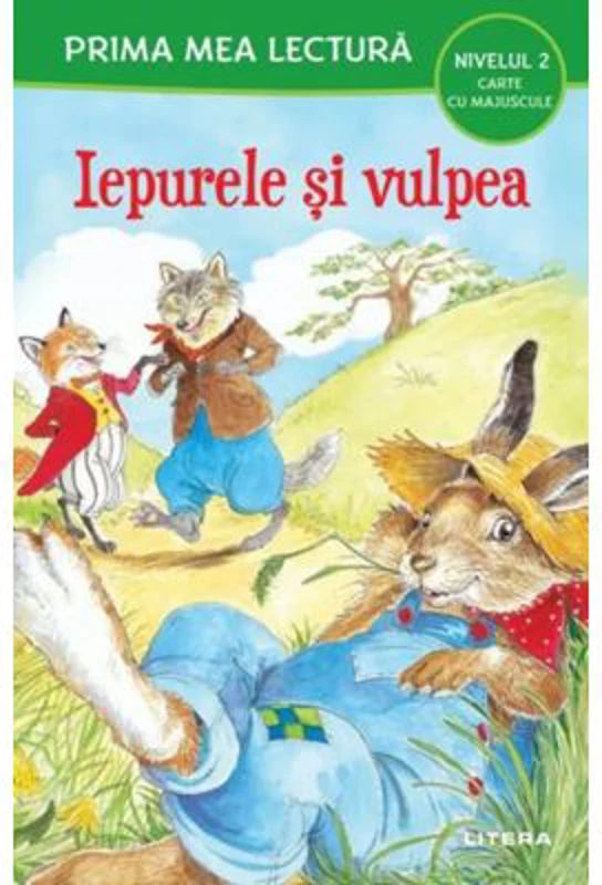 Prima mea lectura. Iepurele si vulpea. Carte cu majuscule (Nivelul 2)