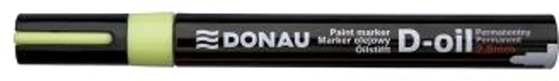 Marker permanent cu vopsea Donau, varf rotund, 2. 8 mm, galben