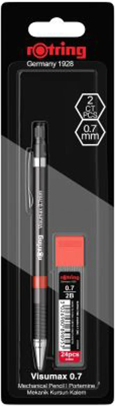 Set creion mecanic Rotring Visuclick 0. 7 mm + etui 24 mine, diverse culori
