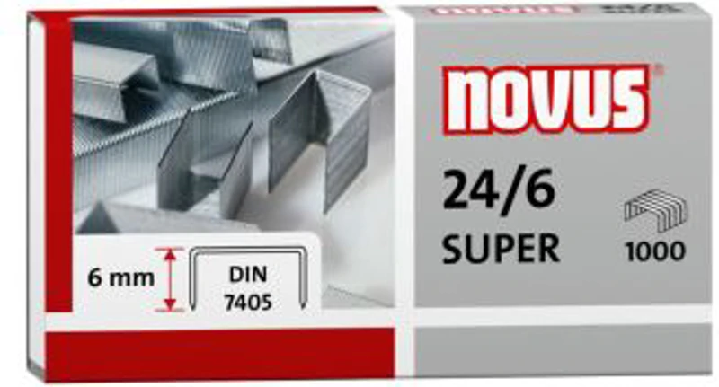 Capse Novus, 24/6 SUPER, 1000 bucati/cutie