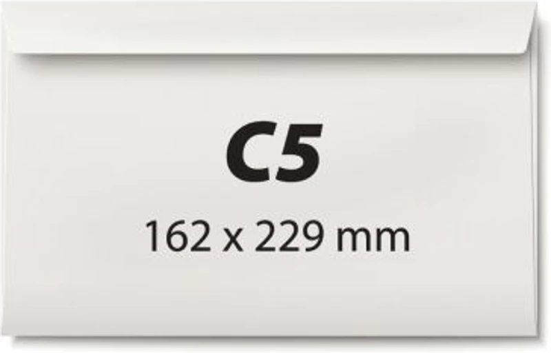 Plic C5, 162 x 229 mm, alb, autoadeziv, 80 g/mp, 25 bucati/set