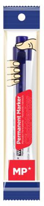 Marker Main Paper, retractabil, varf rotund, 1.5 mm, albastru