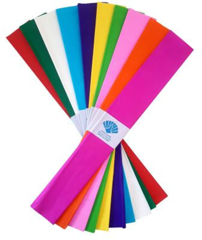 Hartie creponata Cnx, 50x100cm, diverse culori, set 10 culori