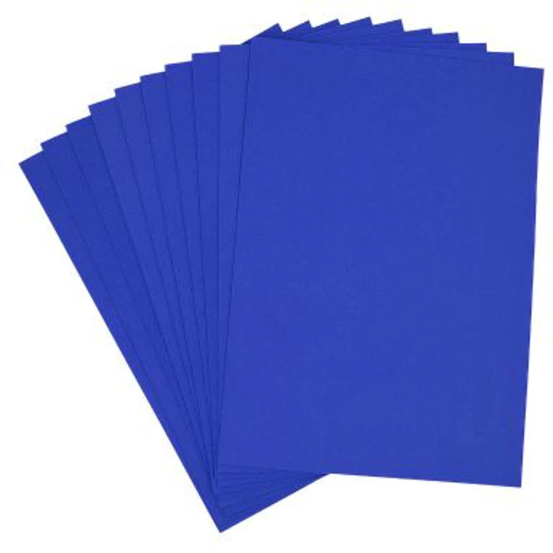Hartie gumata A4, 1. 3mm, albastru, set 10 coli, Colorarte