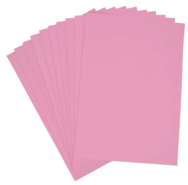 Hartie gumata A4, 1. 3mm, roz, set 10 coli, Colorarte