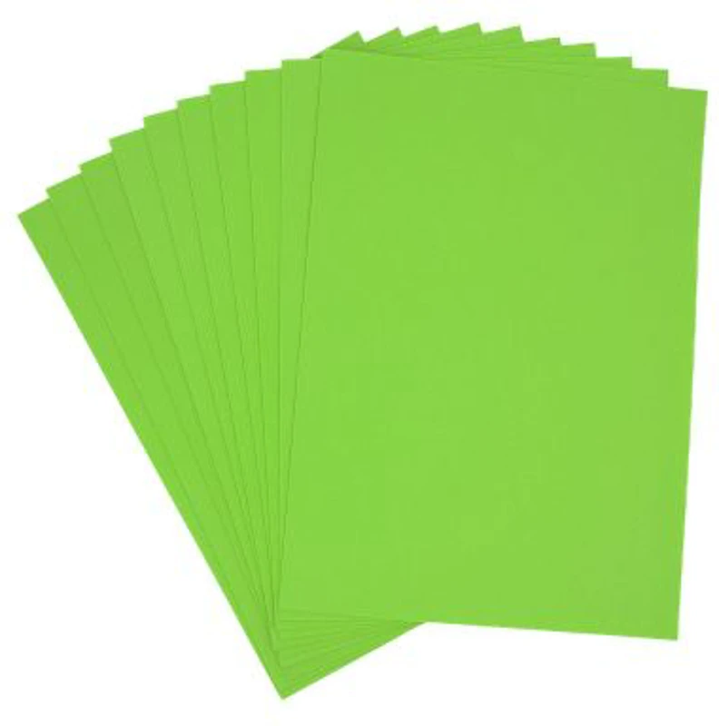 Hartie gumata A4, 1. 3mm, verde mar, set 10 coli, Colorarte