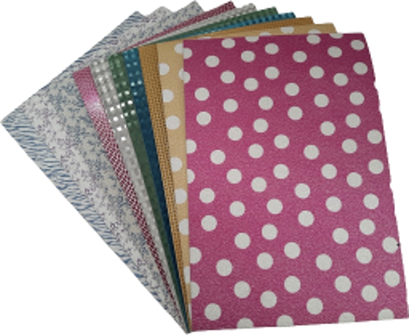 Carton A4, 220g, cu sclipici, diverse modele, set 10 coli, Colorarte
