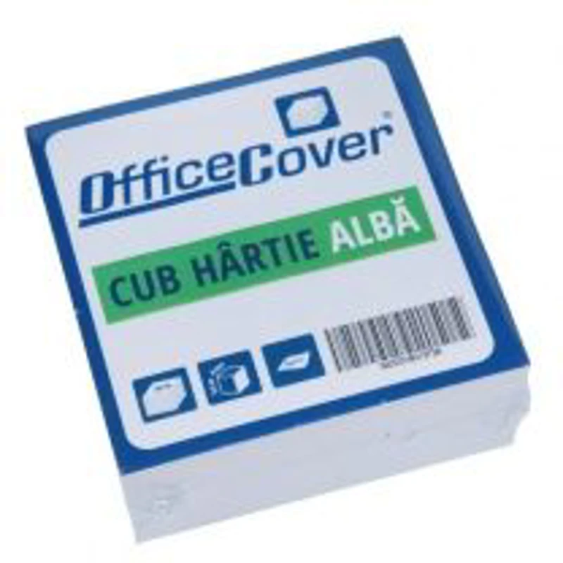 Cub hartie notes Office Cover, 500 coli, 85x85mm, alb, ROM