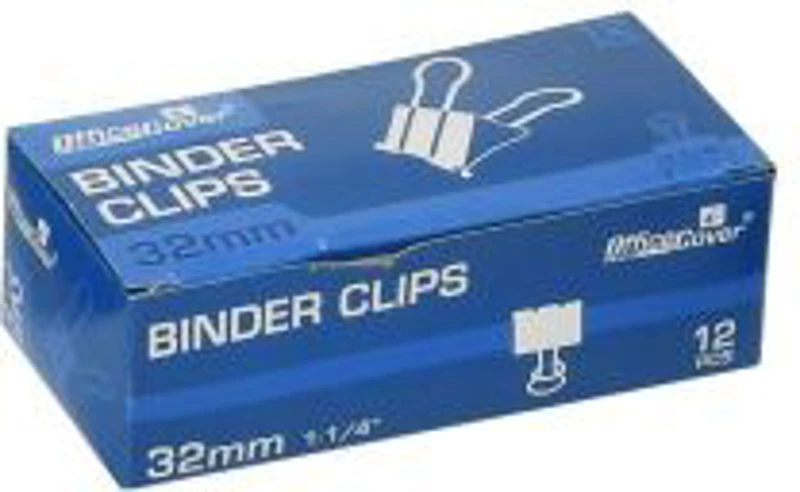 Clipsuri metalice Office Cover RM32, 32mm, negre, cutie 12 buc