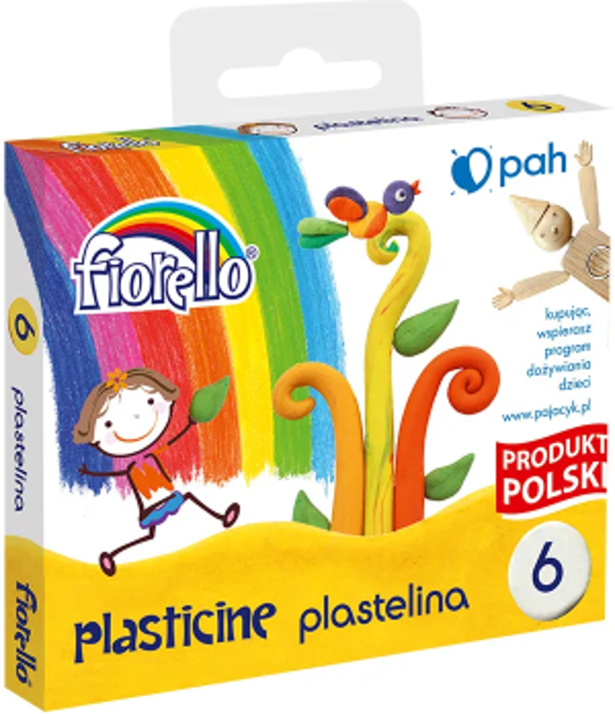 Plastilina Fiorello 170-1430, set 6 culori