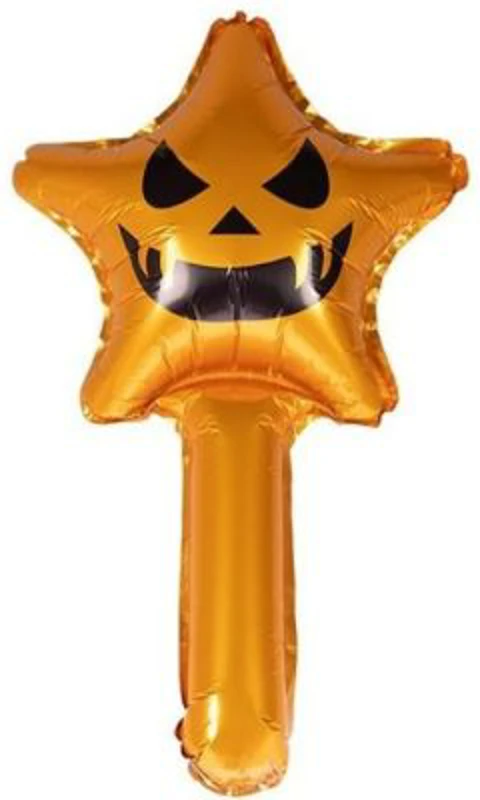 Balon figurina stea cu maner PartyTime Halloween, 57cm