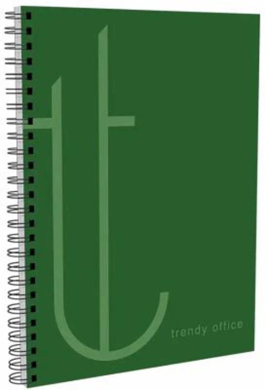 Caiet cu spira, Trendy Green, A5, dictando, 80 file