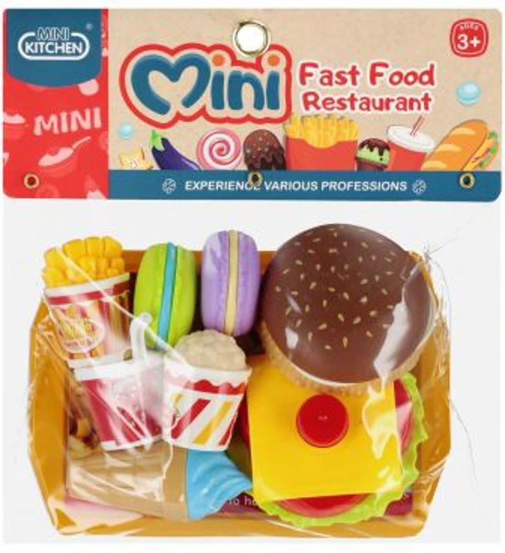 Restaurant mic fast-food, MegaCreative 549600, 20x21x6 cm, 10 piese, 3+ ani