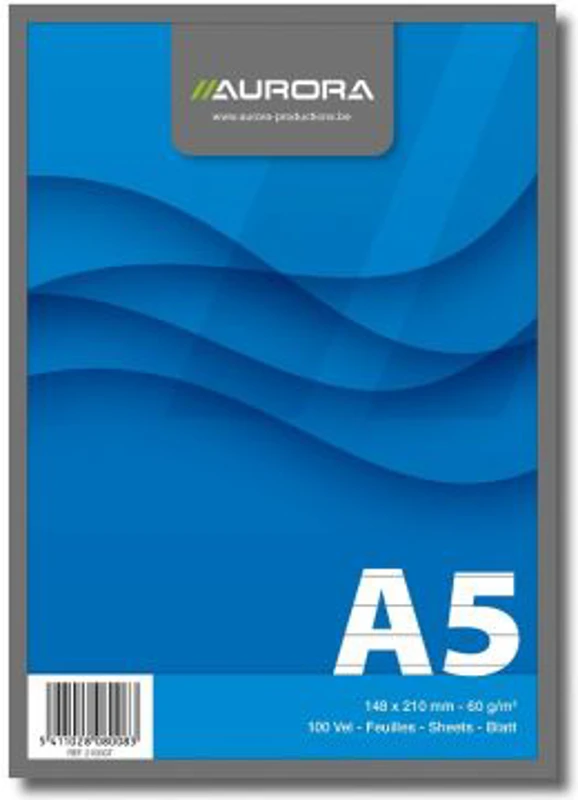 Blocnotes capsat, A5, 100 file - 60gsm, microperforatii, AURORA Office - dictando