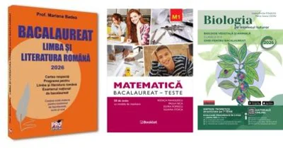 Pachet Bacalaureat 2026. Limba si literatura romana, Matematica M1 Teste si Biologia pe intelesul tuturor clasele 9-10 - Mariana Badea, Rodica Manoles